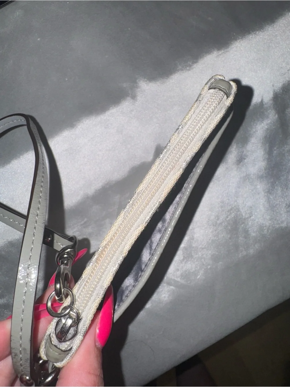 Coach Silver Wristlet